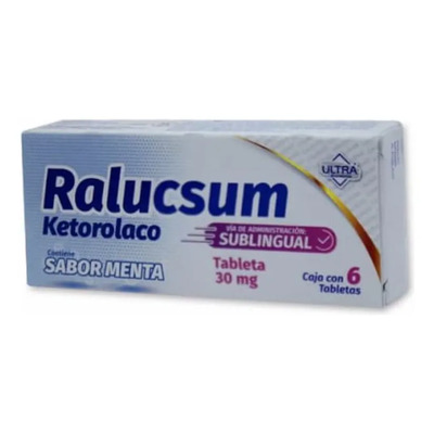Ralucsum Tableta Sublingual 30 Mg, 6 Tabletas | MercadoLibre