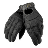 Guantes De Piel Dainese Blackjack Negros