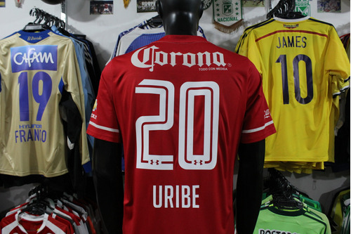 Camiseta Toluca De Mexico 2015 #20 Uribe Talla L