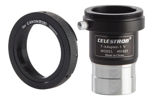 Adaptador T Y Anillo T Para Cámara Reflex Canon Celestron