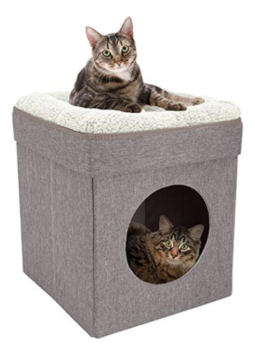 Cama Grande Para Gatos Kitty City, Cubo Apilable Para Gatos,