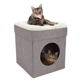 Cama Grande Para Gatos Kitty City, Cubo Apilable Para Gatos,