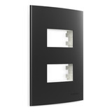 Placa 4x2 2p Sep. Grafite Com Suporte Sleek Colors Margirius