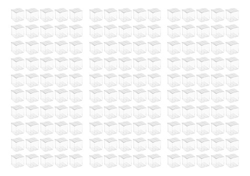 150 Cajas De Plástico Transparente Para Regalos Caja De Emba
