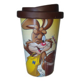 Vaso Termico C/ Tapa Jarra Mug Nesquik Chocolatada Baztelmo