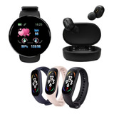 Smartwatch D18 + Smartwatch + Auriculares A6s Premium Combo!