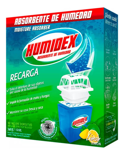 Recarga Cubo Humidex Absorbente De Humedad Limón × 340g