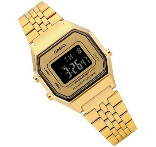 Reloj Casio Vintage Dama La680wga-9bdf Acero Dorado Wr