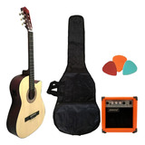 Pack Guitarra Electrocriolla Ecualizador Funda + Accesorios 