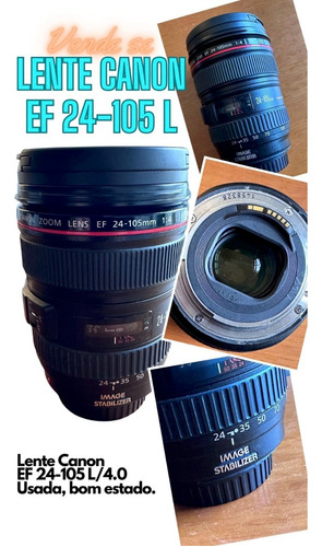 Lente Canon Ef-l 24-105 Usm 1:4