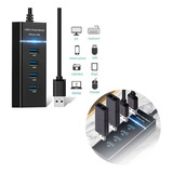 Hub 4 Puertos Multi Usb 3.0 Indicador Luz Led Adaptador