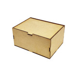 Caja De Madera Mdf 20x15x10 Cm Baúl Alhajero