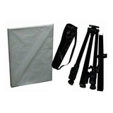 Kit Arte 1 Bastidor Entelado + Atril De Metal Plegable Bolso