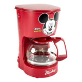 Cafetera Kalley 4 Tazas Mickey Mouse De Disney K-dmcm4 Rojo 110v