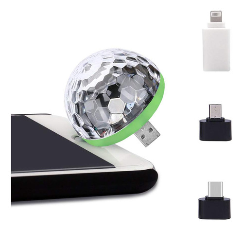 Luces Usb Para Fiesta, Mini Bola De Discoteca, Bola Mgica Co