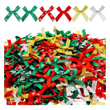 400 Pieces Mini Christmas Bows Ribbon Bows Glitter Bowknot F