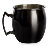 Caneca Moscow Mule Oval Black Titanium Luxo 550ml