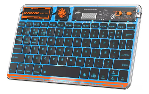 Teclado Mecánico Bluetooth Español Ultrafino Rgb Gamer iPad