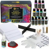 Kit De Pintura Acrílica Para Verter Con Lienzo  Suministros