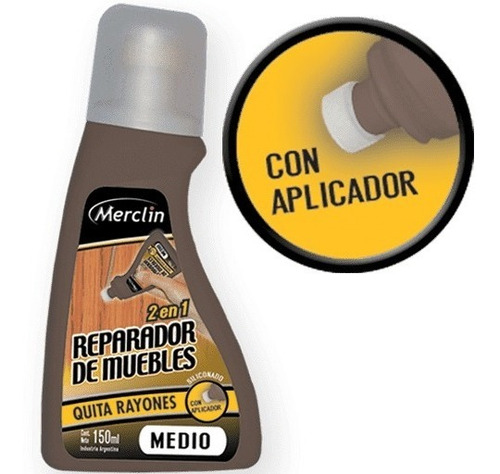 Reparador De Muebles -quita Rayones 150ml Medio Merclin Colo