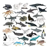 32mini Animais Aquático Fundo Do Mar Coleção Oceano Presente
