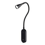 Velador Led Pared Lampara Flexible Touch Dimmer Usb 5w Negro