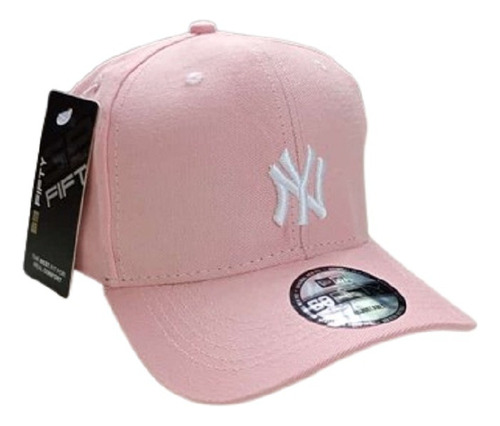 Gorra Ny New York Blanca Visera Curva Ajustable 