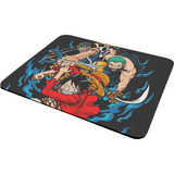 Mouse Pad Usopp Luffy Zoro Anime Mangas 20x17cm Ters Textil