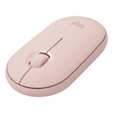 Mouse Logitech M350 Inalambrico-bluetooth Rosado