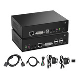 Extensor Kvm Usb Dvi 328.1 Ft (328 Pies) Sobre Un Solo Cable