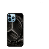 Funda Protector Para iPhone Mercedes Logo Black Luxury Cars