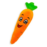 Juguete De Peluche Para Mascotas Zanahoria Con Sonido Color Naranja Claro