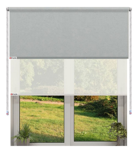 Cortinas Roller Doble Ancho 180x160 Alto Cadena Metalica