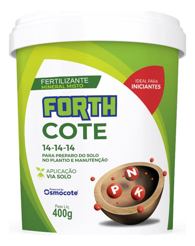 Forth Fertilizante Cote 3 M 14-14-14 400g