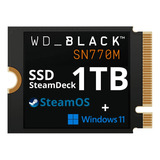 Ssd Wd Sn770m 1tb Steam Deck Com Dual Boot + Windows 11