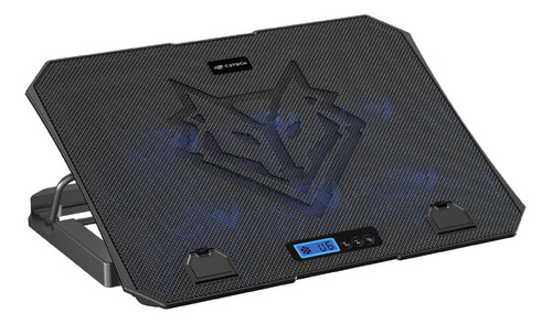 Base Para Notebook Suporte Gamer Com 6 Coolers 15,6 Polegada Cor Preto