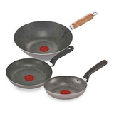 Wok Imusa 25cm + 2 Sartenes 18cm Y 20cm Talent