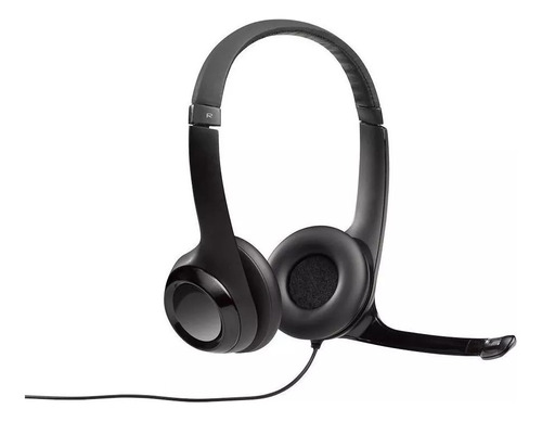 Headset Com Fio Usb Logitech H390 Cor Preto