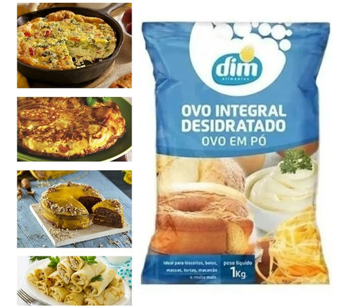 Biscoitos, Massas, Pães, Panquecas Com Ovo Desidratado 1 Kg