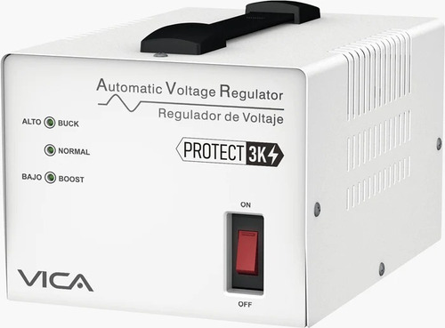 Regulador Vica Protect 3k 3000va 1800w Linea Blanca 4 Contac
