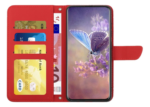 Funda De Piel Ht03 Butterfly Para Tecno Camon 19 Pro 4g