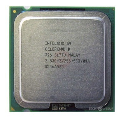 Microprocesador 775 Intel Celeron D326 2,53 Ghz 533fsb 