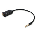 Adaptador Divisor De Audio 3.5 Mm Negro Radioshack