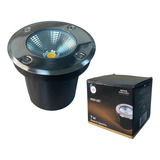 Balizador Spot Led 7w Chão Piso Embutir Branco Quente 3000k