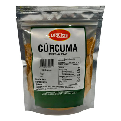 Cúrcuma En Polvo Molida Premium Pura E 250 Gramos | MercadoLibre