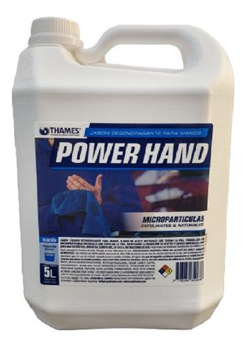 Jabón Liquido Desengrasante Power Hand X 5 Litros