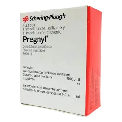 Pregnyl Gonadotrofina 5000 Ui Schering-plough Solución | Envío gratis