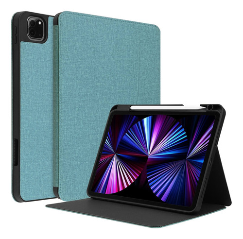 Funda De Tela For iPad Pro 11 Pulgadas 2021/2020/2018 Verde