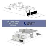 Kit 2 Projetos De Casa E Duplex Moderno Revit Pronto Prefeit