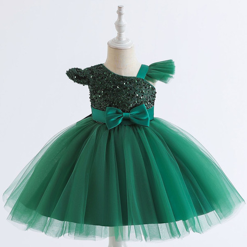 Vestido De Princesa Pompón Vestido De Niña De Cumpleaños